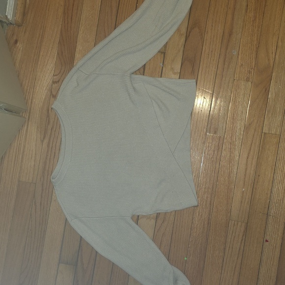 Lulemon Tan Cropped Sweater - Picture 1 of 2